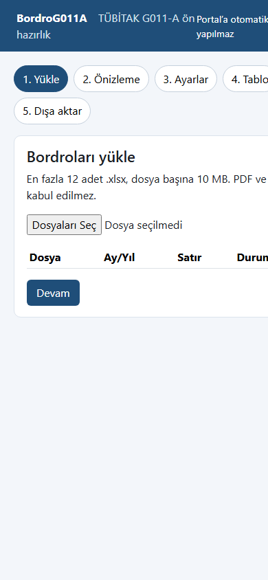 BordroG011A gerçek mobil ana sayfası
