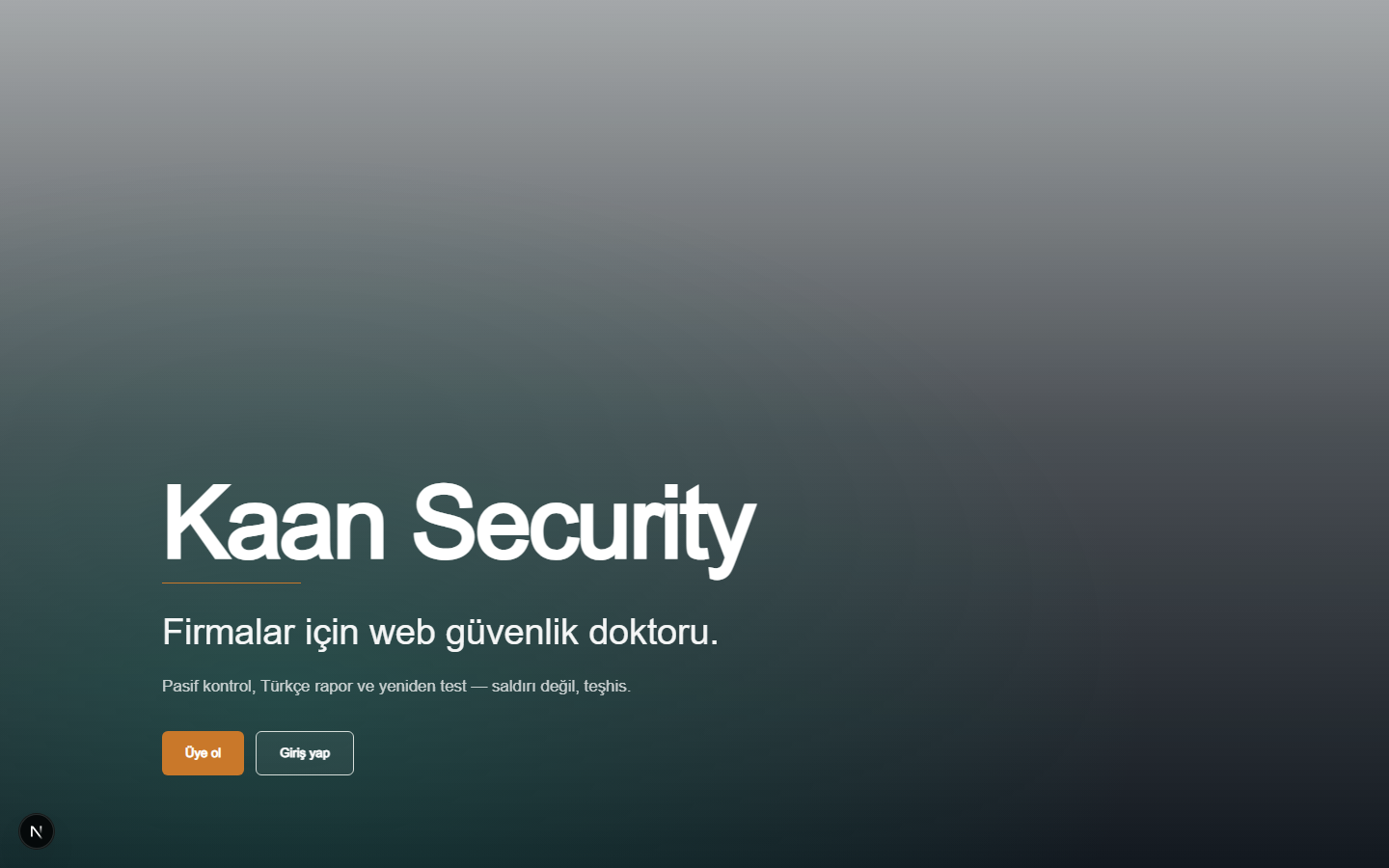 Kaan Security Platform proje görseli
