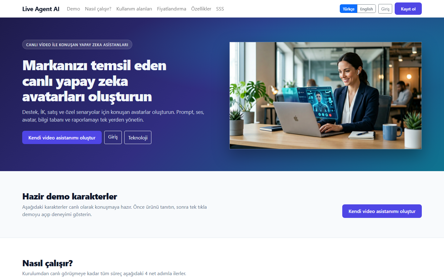 Live Agent AI proje görseli