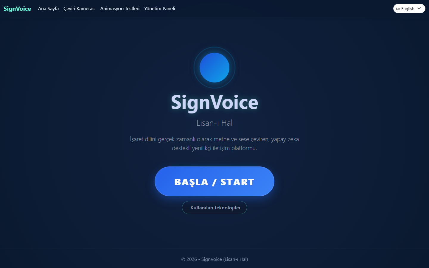 SignVoice / Lisan-ı Hal proje görseli